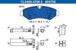 ATE Set placute frana ATE 13.0460-4706.2 (13.0460-4706.2)