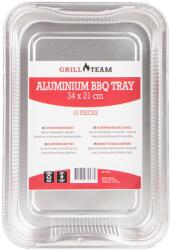 GrillTeam BBQ alumínium tálca 34x21x4, 5cm, 10 db (110112)