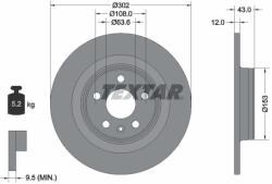TEXTAR Disc frana TEXTAR 92295105 (92295105) - fixbox
