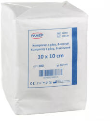 Panep Gézkompressz, 8 rétegű, 10x10 cm, nem steril