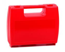 ŠTĚPAŘ Műanyag koffer - piros
