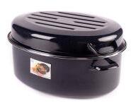 EMA-LION Bonyhádi zománcozott ovál kacsasütő körperemes 36 cm