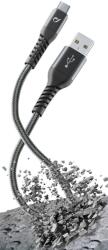 Cellularline Кабел Cellularline - Tetra Force, USB-A/USB-C, 1.2 m, черен (TETRACABTYC1MK)