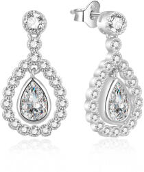 MOISS Csillogó ezüst fülbevaló cirkónium kövekkel E0003086