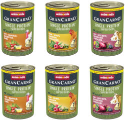 Animonda GranCarno 6x400g animonda GranCarno Adult Superfoods vegyes csomag nedves kutyatáp