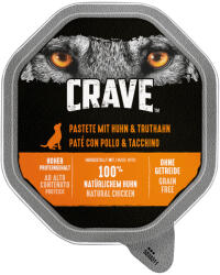 Crave 6x150g Crave Adult pástétom nedves kutyatáp-Pulyka & csirke
