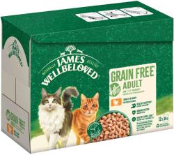 James Wellbeloved 12x85g James Wellbeloved Adult Cat Grain Free pulyka nedves macskatáp