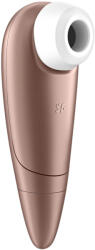 Satisfyer 1 Number One - léghullámos csiklóizgató (barna) - szexaruhaz