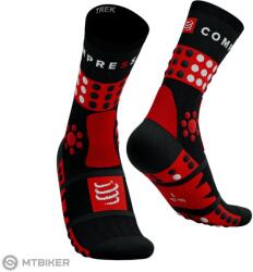Compressport Trekking zokni, fekete/piros/fehér (T3 (EU 42-44))