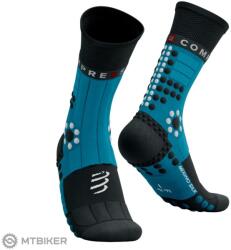 Compressport Pro Racing Winter Trail zokni, mozaikkék/fekete (T2 (EU 39 - 41))