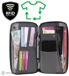Lifeventure RFiD Travel Wallet Újrahasznosított utazótáska, szürke