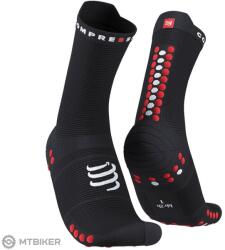 Compressport Pro Racing V4.0 Run High zokni, fekete/fehér (T4 (EU 45-48))