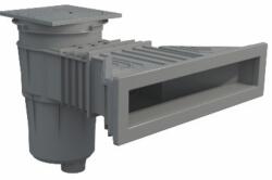 Astral Pool Skimmer SLIM négyzet alakú tetővel, elefántcsont színű (RAL1015), fóliás és előregyártott medencékhez