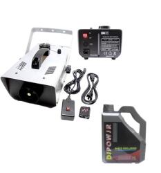  Szett Professzionális füstgép és füstfolyadék 4, 5 l, IdeallStore®, távirányító, 1500 W