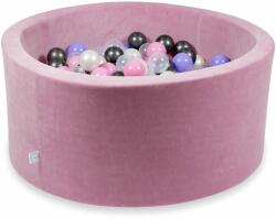  Rózsaszín velvet labdamedence 90x40cm