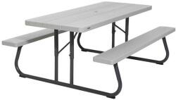 Lifetime asztal és sörpad összecsukható " Piknik" szürke 183 x 76 cm 22119 (22119)
