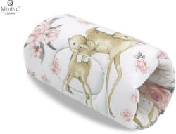 MimiNu - Perna pentru alaptat tip manson, Din bumbac certificat Oeko Tex Standard 100, 25 cm, Sweet Deer Pink (6426972011969)