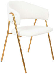 King Home Verso Boucle - Fehér Szék - Modern Dizájn (KHM-KH1201100123)