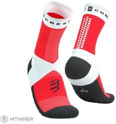 Compressport Ultra Trail V2.0 zokni, fehér/piros (T2 (EU 39-41))