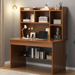  Polcos íróasztal fiókokkal tárolóval 120x45x131cm barna OT-513-2 (OT-513-2)