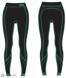 R2 BASIS női fehérnemű, fekete/zöld (S)