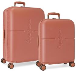 Pepe Jeans Highlight Terracota, luxus ABS utazótáska készlet 70cm/55cm, 7689526