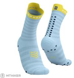 Compressport Pro Racing V4.0 Ultralight Run High zokni, cashmere blue/maize (T4 (EU 45-48))