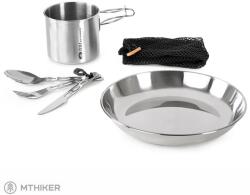 GSI Outdoors Glacier rozsdamentes 1 személyes edénykészlet