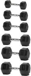 AB-FIT Дъмбели професионални HEX Pro с фиксирана тежест (QJ-DB001)
