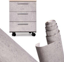  Fóliatekercs öntapadós tapéta furnér kék-szürke cement 1, 22x50m (KX5514)