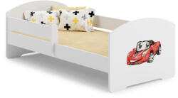 Kobi Luk 140x70 gyermekágy korlátokkal - Versenyautó