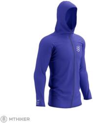 Compressport 3D Thermo Seamless Hoodie Zip kapucnis kapucnis pulcsi, vakkék (L)