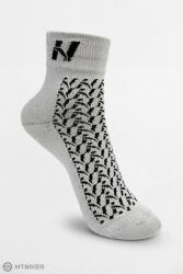 NEBBIA HI-TECH N-mintás crew zokni, halványszürke (35-38)