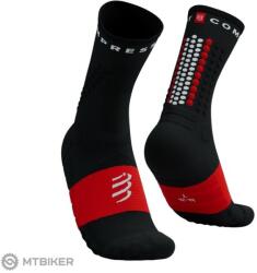 Compressport Ultra Trail V2.0 zokni, fekete/piros (T3 (EU 42 - 44))