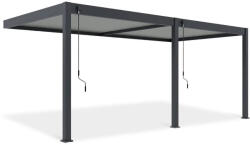  SUN ELEGANCE WALL 3x6 m light grey terasz pergola