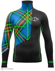 Crazy Pull Umbolt pulóver, narancssárga fluo skót mintás (M)