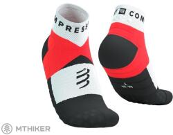 Compressport Ultra Trail Low zokni, piros/fehér (EU (42-44))