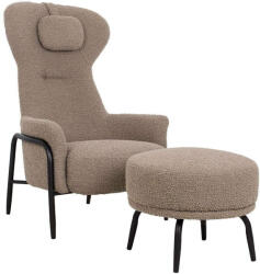  TEDDY GRAND Fotel Lábtartóval - Sötétbarna (KHM-KH1301100125)