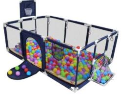  Gyermek járóka focikapuval és kosár palánkkal választható színekben (piros, kék, szürke, rózsaszín) 182x122x64 cm - Kék