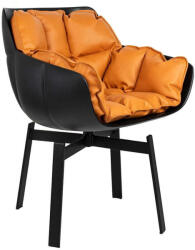  SHIBA Forgószék - Barna/Fekete - Ökobőr (KHM-JH-B11-1)