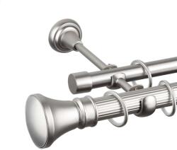  Kolosos Dupla Galériás Karnisz - Króm Matt - 320 cm