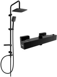 Mexen Sven Cube Zuhanygarnitúra - Fekete - Termosztatikus (5907709180833)