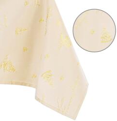 AmeliaHome Asztalterítő Christmas Eve sárga nyomott ünnepi 140x220 AmeliaHome