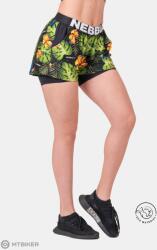 NEBBIA Nagy energiájú kétrétegű női rövidnadrág, dzsungelzöld (XS)