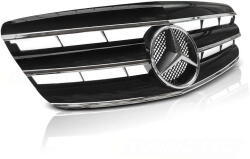 Mercedes W221 Hűtőrács - CL Stílus - Fekete Króm (GRME31)