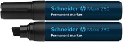 Schneider Permanent marker Schneider Maxx 280, varf tesit 4+12mm - negru (S-128001) - forit
