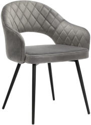 SONGMICS Modern Bársony Étkezőszék Karfás Fémvázas Szürke - pepita - 34 488 Ft