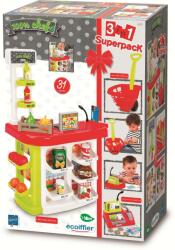 Ecoiffier 3 az 1-ben Chef Super Market - zöld-piros (7600001691)