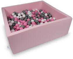  Négyzet alakú labdamedence rózsaszín 110x110cm - pepita - 54 039 Ft