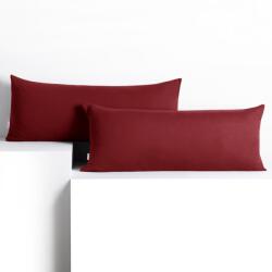 DecoKing Díszpárnahuzat AMBER bordó dzsörzé 40x120 DecoKing